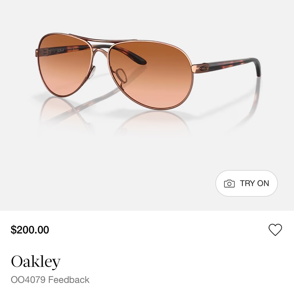 Brand New, Never Worn, Rose Gold Oakley’s